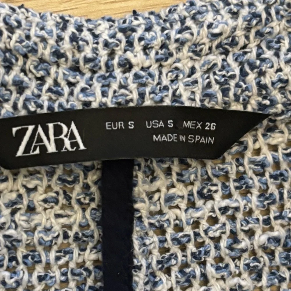 Zara Oversized Preppy Blazer Navy and White Blazer Classic Academia